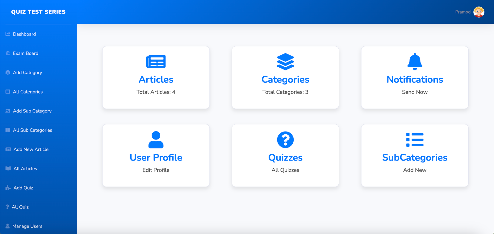 Flutter Exam Test Series app with Admin Panel - 3