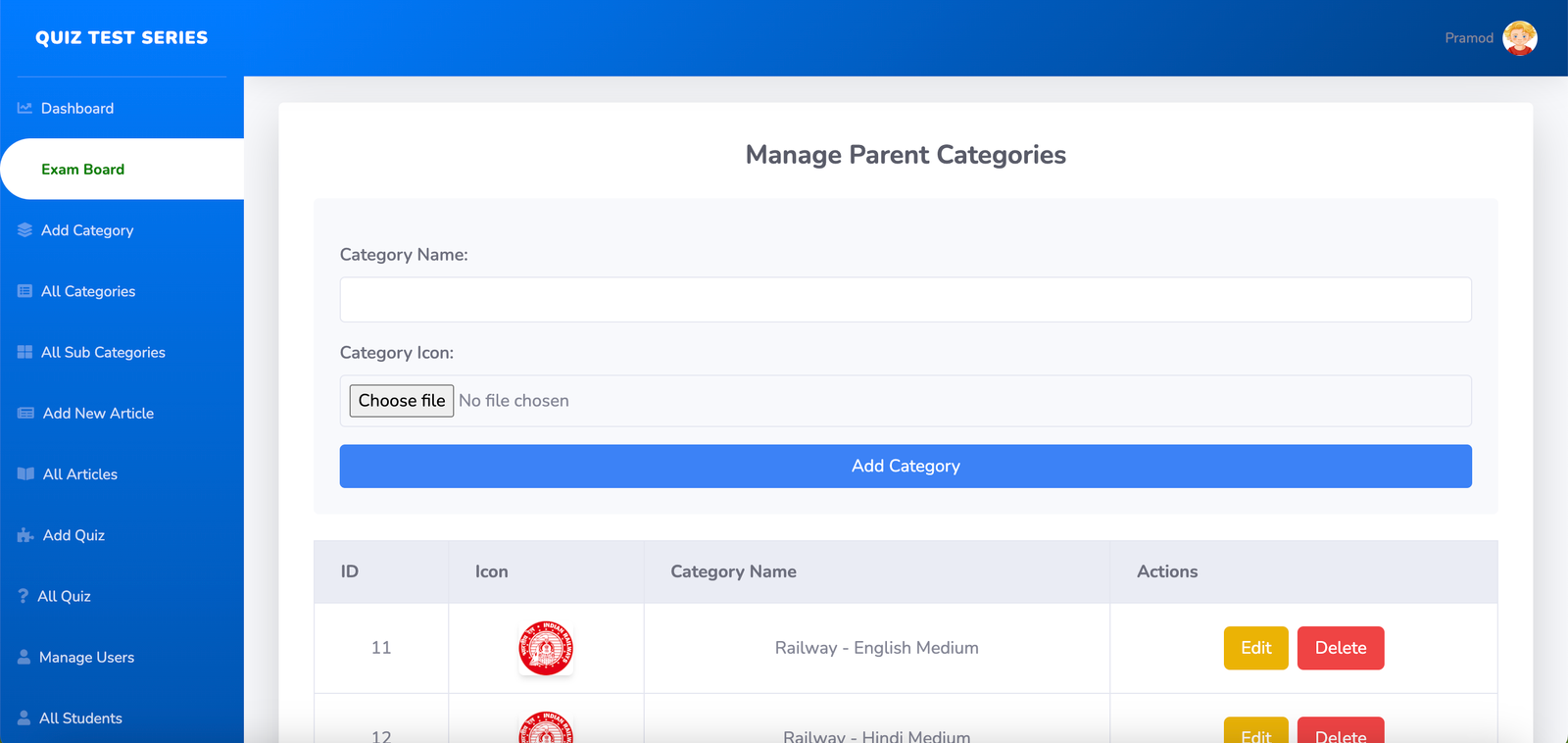 Flutter Exam Test Series app with Admin Panel - 4