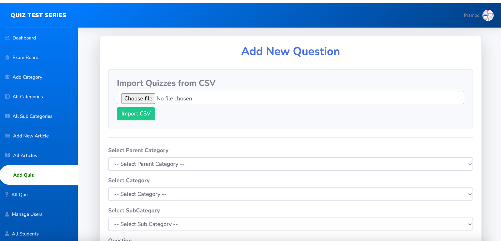 Flutter Exam Test Series app with Admin Panel - 5
